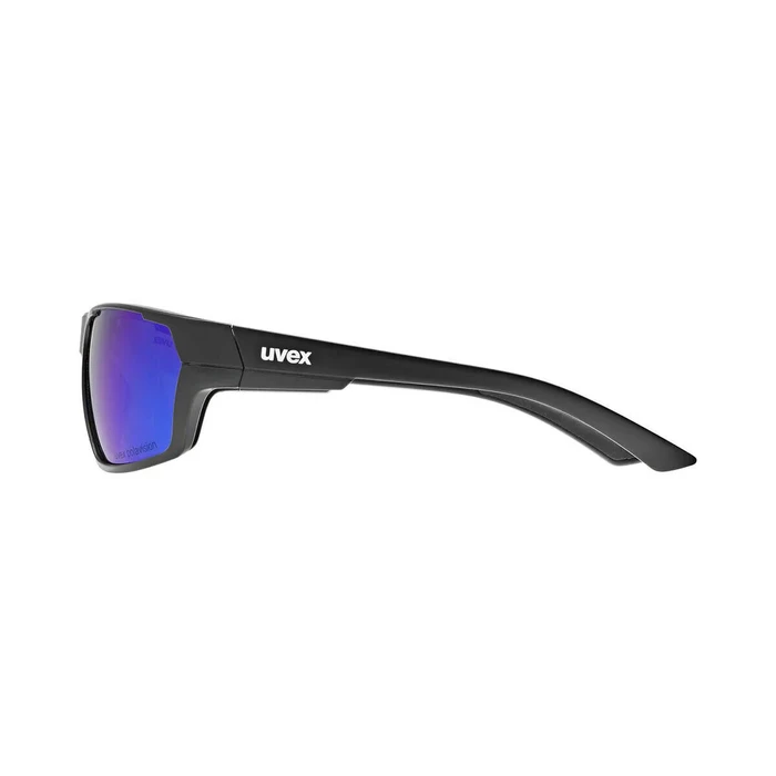 Uvex Sportstyle 233 P Unisex Γυαλιά Ηλίου με Μαύρο Κοκκάλινο Σκελετό και Μπλε Polarized Καθρέφτη Φακό S5320972270