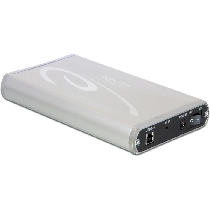 Metatropes Delock Hard Drive Enclosure 3.5 SATA III to USB 3.0 Silver