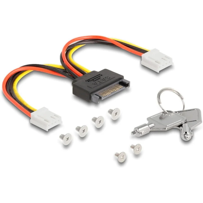 3.5'' Removable Frame for 2 x M.2 NVMe SSD with OCuLink SFF-8612 Connector - DeLOCK 47070 (SKU 21153137)
