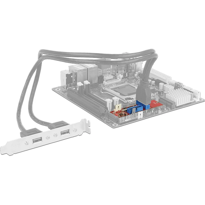 Αντάπτορας M.2 Key B+M σε 2 x USB 5 Gbps, Delock 62843