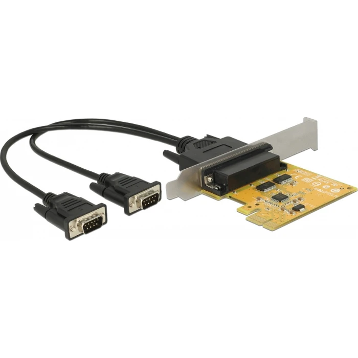 PCI Express x1 to 2 x Serial RS-232 High Speed 921K with ESD/Surge Protection - Delock 62996
