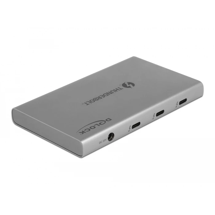Delock Thunderbolt 4 Hub 3 θύρες με επιπλέον SuperSpeed USB 10Gbps Τύπου-A - 8K