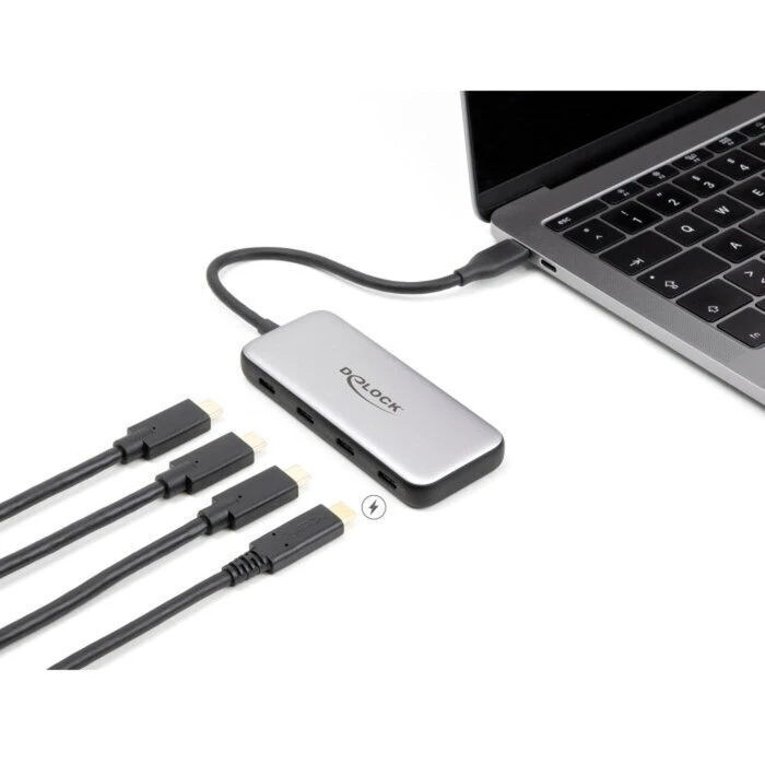 DELOCK USB Hub Type-C 10 Gbps με 4x USB Type-C θύρες (μοντέλο 64261)