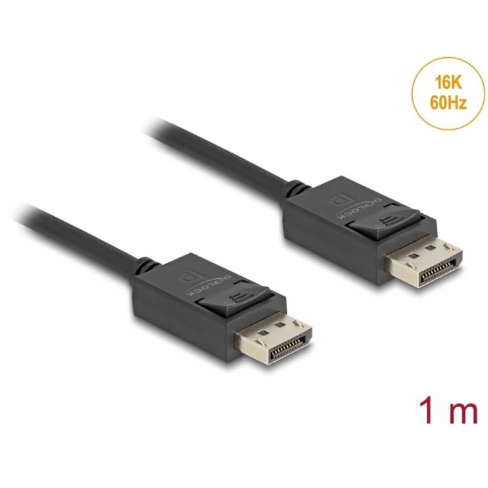 Delock Coaxial DisplayPort Cable 16K 60Hz 80Gbps 1 m (80491)