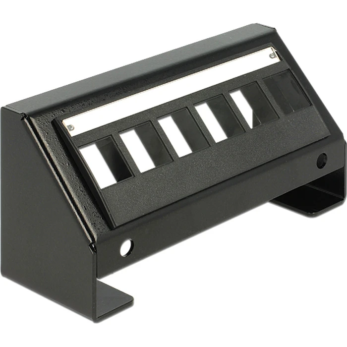Delock Keystone Multimedia Panel 6 Θέσεων, Μαύρο
