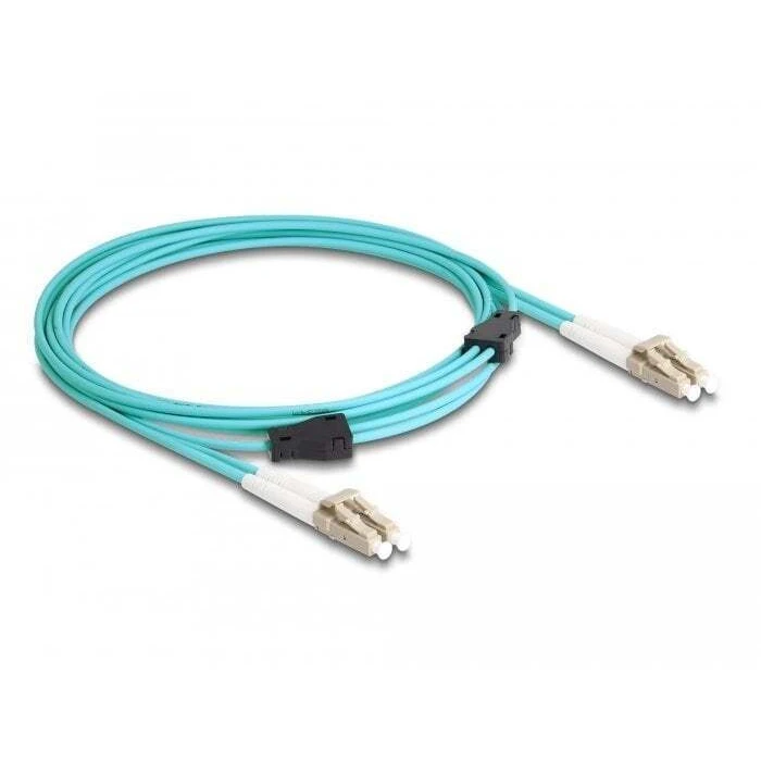 DELOCK Οπτικό Καλώδιο LWL LC Duplex Multimode 3m με Μεταλλική Θωράκιση