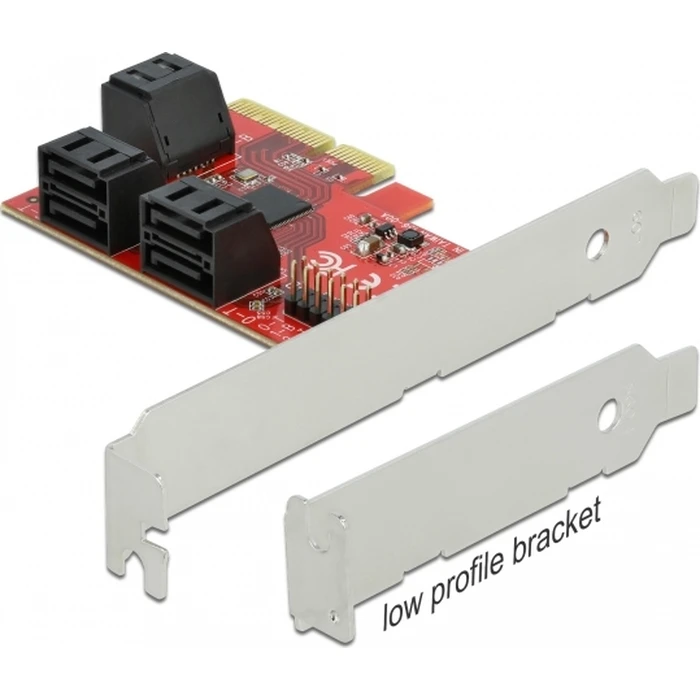 DELOCK PCI Express x4 Card 6 Port SATA Low Profile (Model 89042)