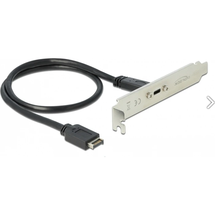 Delock Slot Bracket - USB Console - 20-pin USB 3.1 Header (Male) - DeLOCK