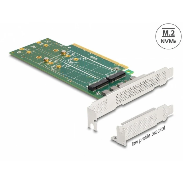 DELOCK PCI Express x16 σε 4x εσωτερικά NVMe M.2 Key M (Bifurcation) - Μοντέλο 90090