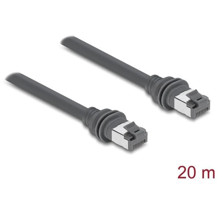 Delock RJ45 Patchkabel Cat.6 συμβατό με Starlink Gen3 - 20 m γκρι
