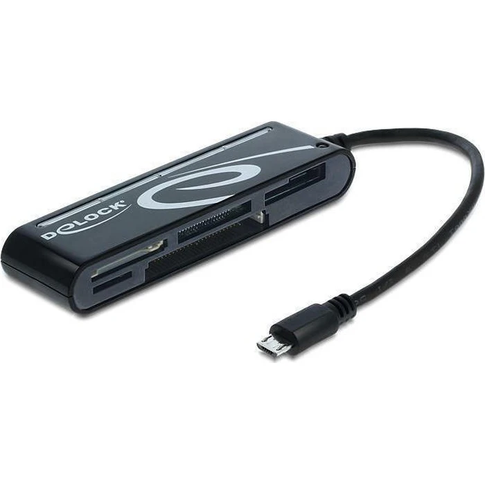 Αναγνώστης καρτών Micro USB OTG Delock 5 υποδοχές (CompactFlash, SD/SDHC, microSD, Memory Stick, xD) - 91732
