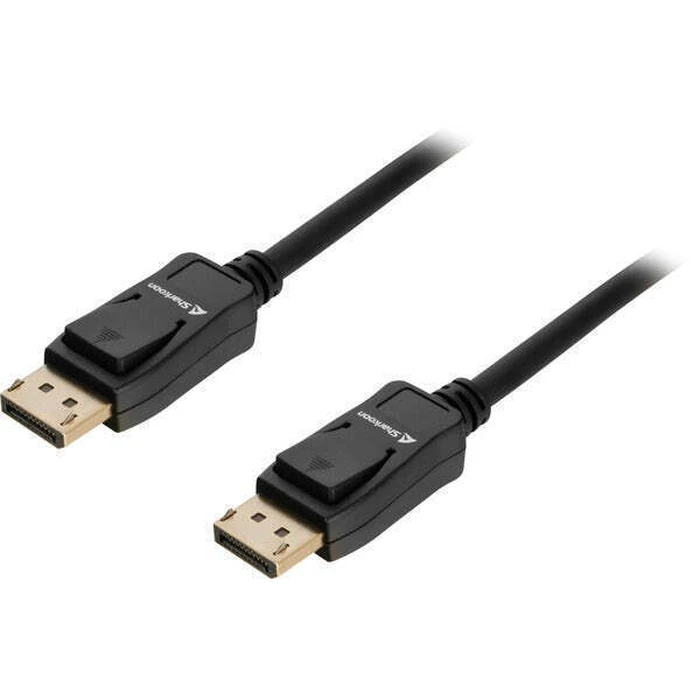 Sharkoon DisplayPort 1.4 Cable (DisplayPort male to DisplayPort male), 3 m, 8K, Black