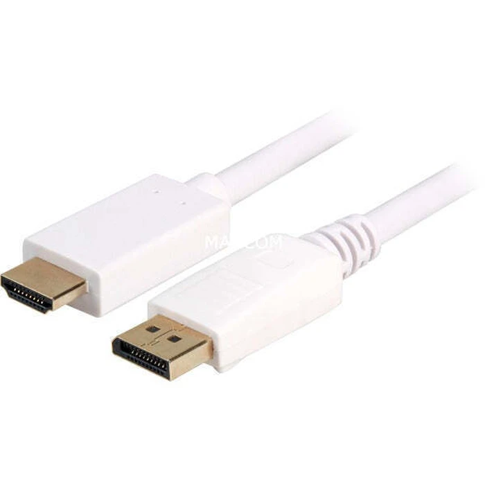 Sharkoon DisplayPort 1.2 (male) to HDMI (male) adapter cable, 3 m, white