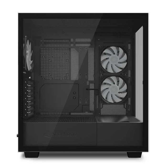 Sharkoon Rebel C60 RGB Gaming Midi Tower PC Case Black Side Window
