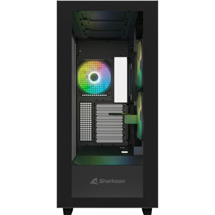 Sharkoon Rebel C60 RGB Gaming Midi Tower PC Case Black Side Window
