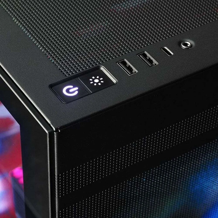 Sharkoon Rebel C60 RGB Gaming Midi Tower PC Case Black Side Window