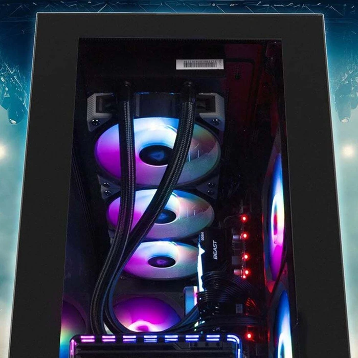Sharkoon Rebel C60 RGB Gaming Midi Tower PC Case Black Side Window
