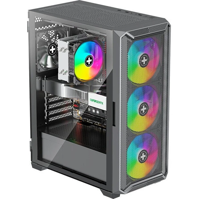 Xilence Xilent Blade II ARGB XG161 Gaming Midi Tower PC Case Black (Side Window, ARGB)