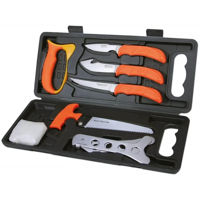 Outdoor Edge Wild-Pak Knife Kit Orange 8pc 02OE005