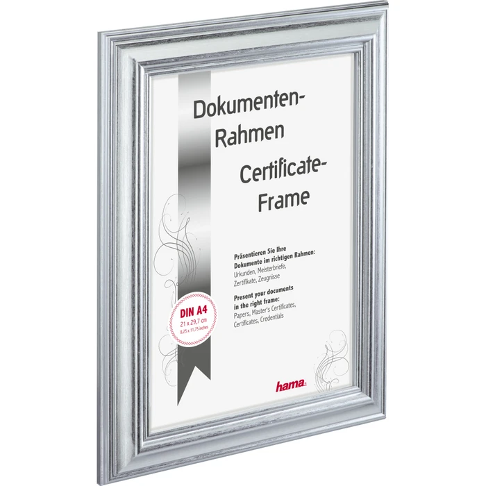 Κορνίζα τοίχου Hama Lobby silver 21x29,7 Resin DIN A4