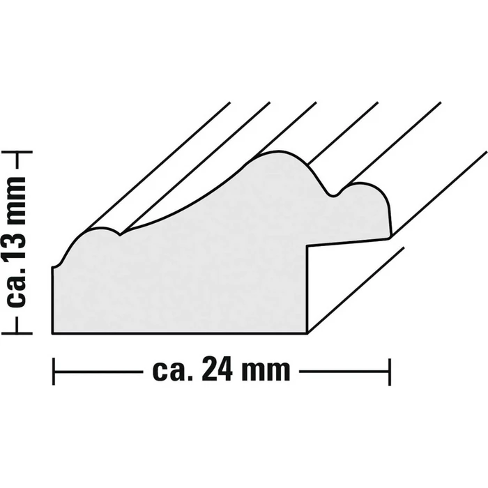 Κορνίζα τοίχου Hama Lobby silver 30x40 Resin 175812