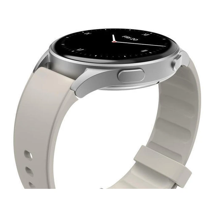 HAMA 8900 Aluminium 45mm Αδιάβροχο Smartwatch με Παλμογράφο (Μπεζ)