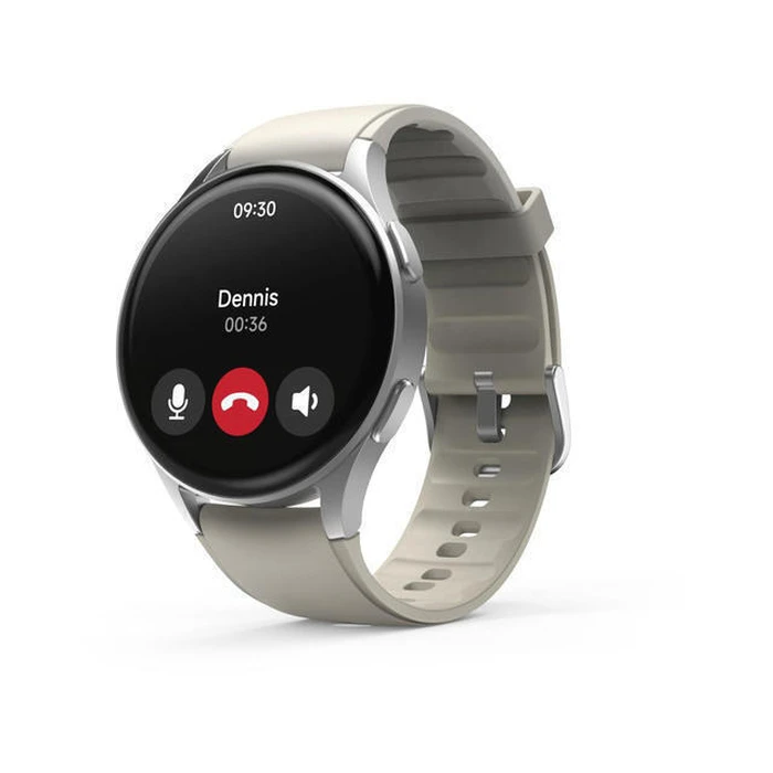 HAMA 8900 Aluminium 45mm Αδιάβροχο Smartwatch με Παλμογράφο (Μπεζ)