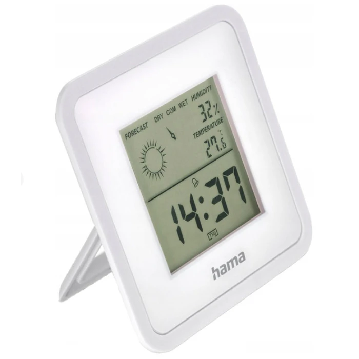HAMA Ψηφιακό Θερμόμετρo & Υγρασιόμετρo για Χρήση σε Εσωτερικό Χώρο 00185891