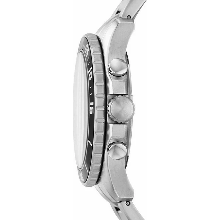 Fossil FB-03 Ανδρικό Ρολόι 46mm Quartz με Ασημί Μεταλλικό Μπρασελέ FS5725