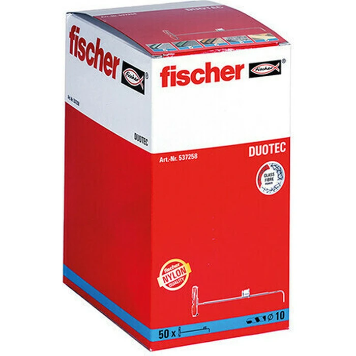 Fischer Duotec 10 Ούπα Πλαστικό M10 10x50mm - 50 τμχ