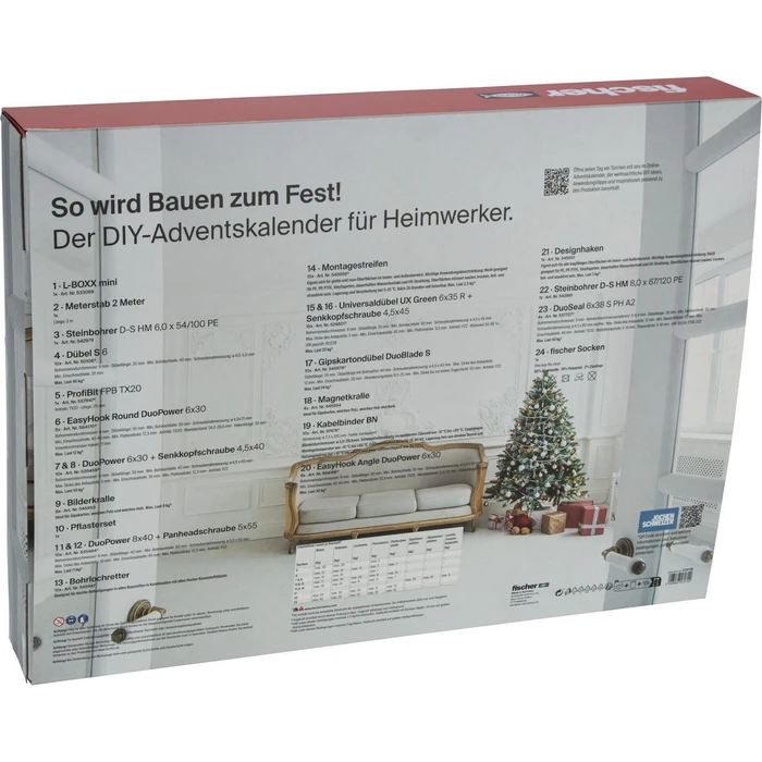 Fischer Adventskalender 2026 – Advent Calendar με βύσματα (Dübel)