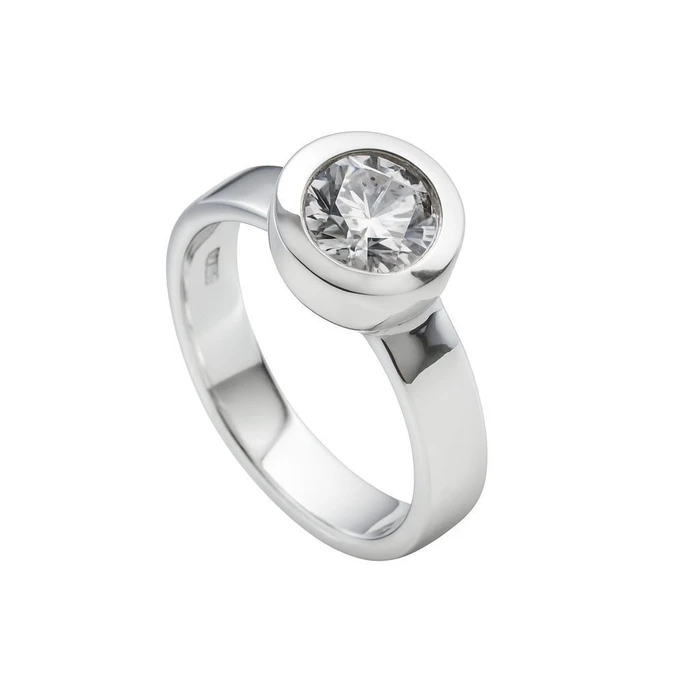 Diamonfire Women's Zirconia Ring, Sterling Silver, Size 17 (Model 6112291082170)