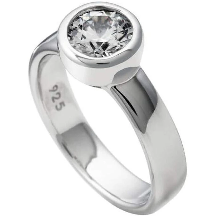Diamonfire Women's Sterling Silver Ring with Zirconia, Size 16