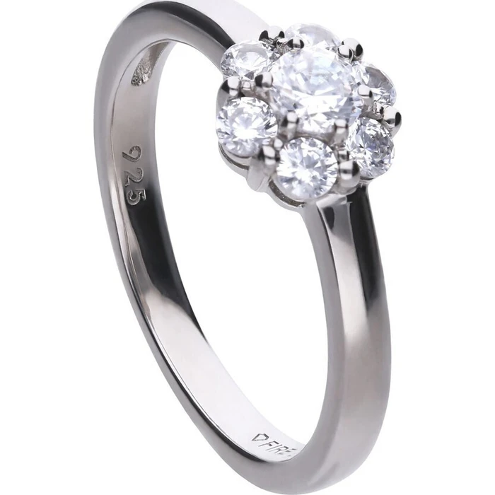 Diamonfire Γυναικείο Δαχτυλίδι από Ασήμι με Ζιργκόν - Μέγεθος 16,5