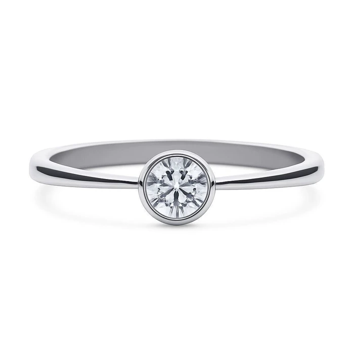 Diamonfire Women's Sterling Silver Ring with Zirconia, Size 16