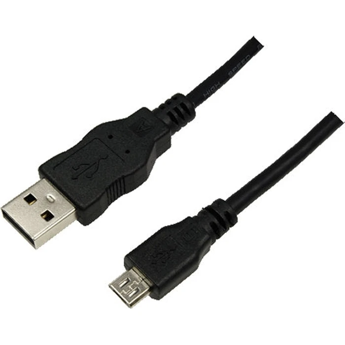 LogiLink USB 2.0 Cable USB-A male to Micro-USB B male, 1.8 m, black (CU0034)