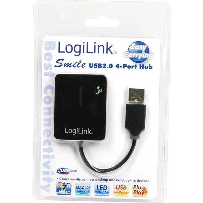 LogiLink USB 2.0 4-Port Hub with USB-A connection (UA0139)