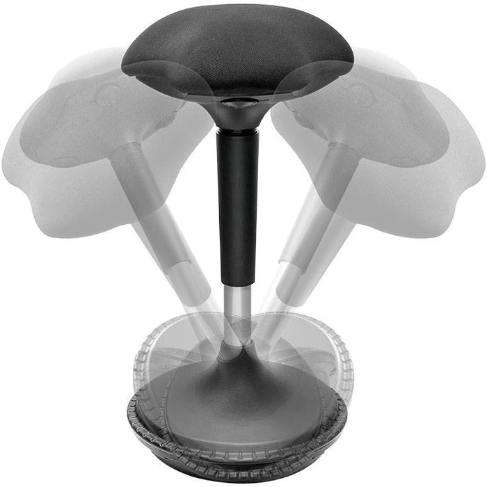 LogiLink Height Adjustable Wobble Stool EO0011 – Black 30x33x87 cm