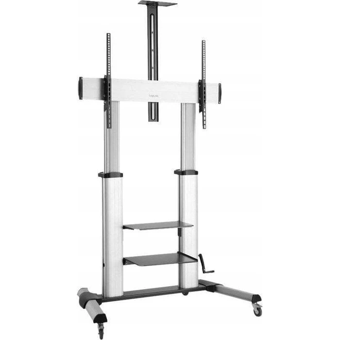 Display cart for 60"-100" TVs, silver