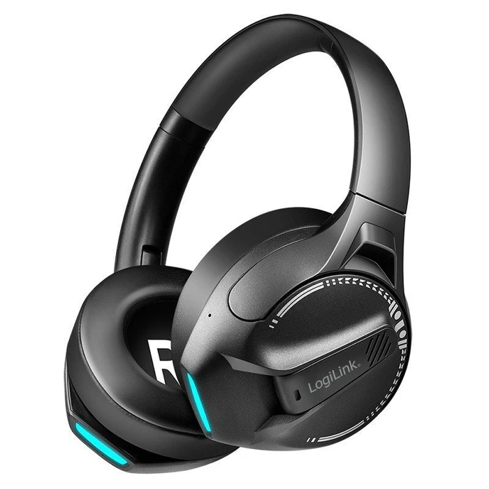 LogiLink BT0070 BT 6.0 Over-Ear Gaming Headset Black