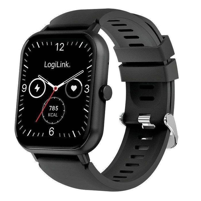 Logilink Smartwatch Edge 1,83" LCD Touchscreen Μαύρο