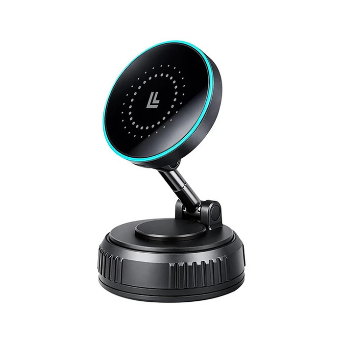 LogiLink Ασύρματη Βάση Κινητού Αυτοκινήτου Vacuum Magnetic 360° Foldable 25W PA0411
