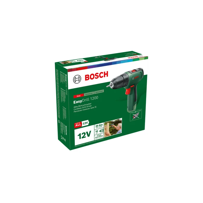 Ασύρματο δραπανοκατσάβιδο Bosch EasyDrill 1200 12V 2x1,5Ah