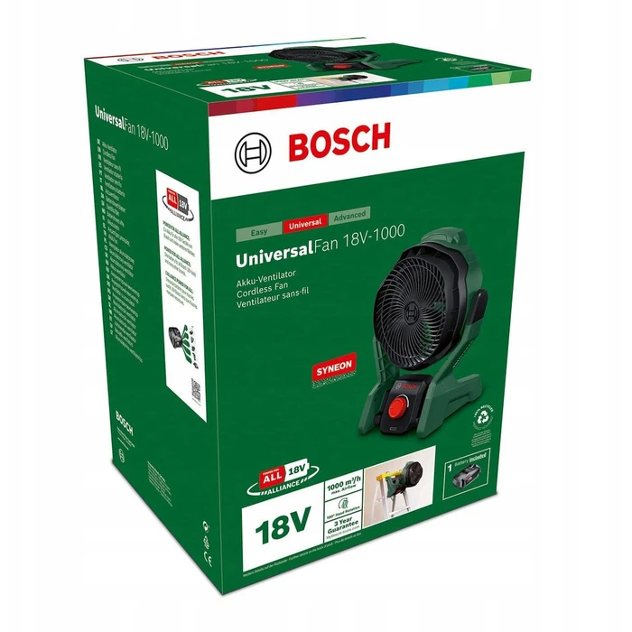 Bosch UniversalFan 18V-1000 Ασύρματος Ανεμιστήρας με Μπαταρία
