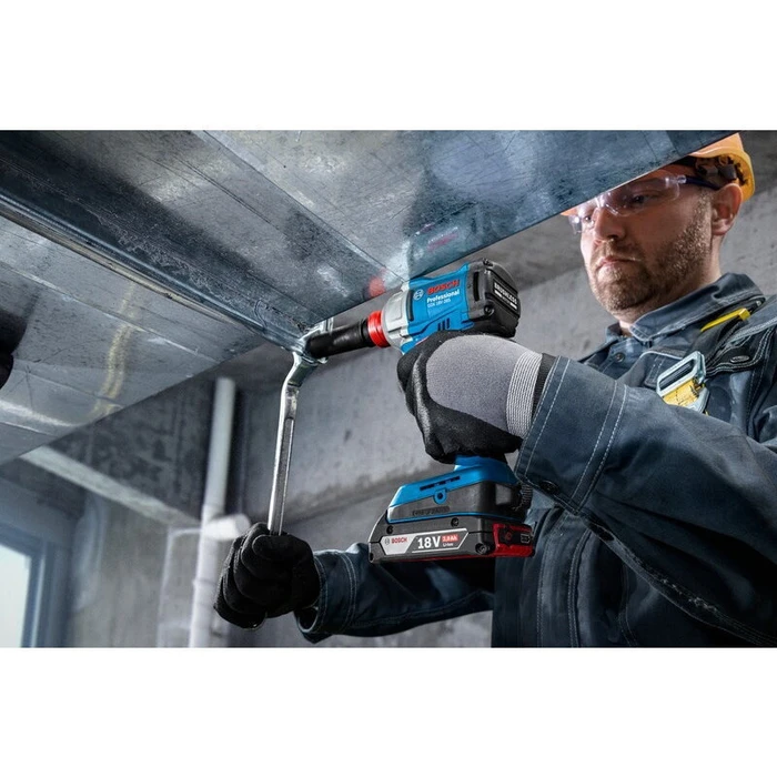 Bosch GDX 18V-285 Professional 2‑σε‑1 μπαταρίας κρουστικό κατσαβίδι/γωνιακός γρύλος (solo, χωρίς μπαταρία και φορτιστή)