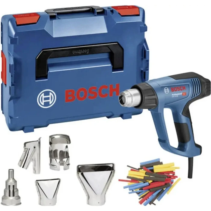 Bosch GHG 23-66 Professional Heat Gun 2,300 W with 5-piece Accessories (blue/black) - L-BOXX