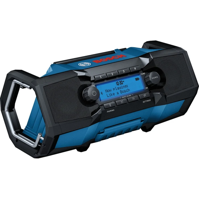 Bosch GP18V-3SC Επαγγελματικό Ραδιόφωνο Εργασίας (Μπλε/Μαύρο) DAB+/FM, Bluetooth, USB — Χωρίς Μπαταρία και Φορτιστή