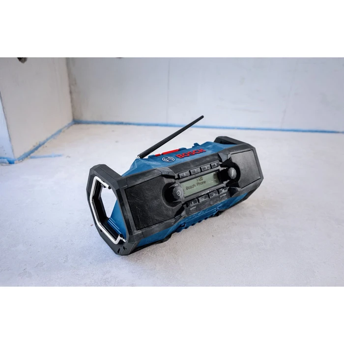 Bosch GP18V-3SC Επαγγελματικό Ραδιόφωνο Εργασίας (Μπλε/Μαύρο) DAB+/FM, Bluetooth, USB — Χωρίς Μπαταρία και Φορτιστή