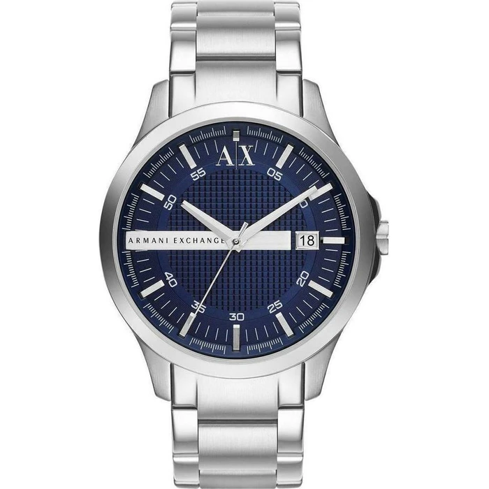 Armani Exchange Men's 46mm Quartz Watch with Silver Stainless Steel Bracelet AX2132