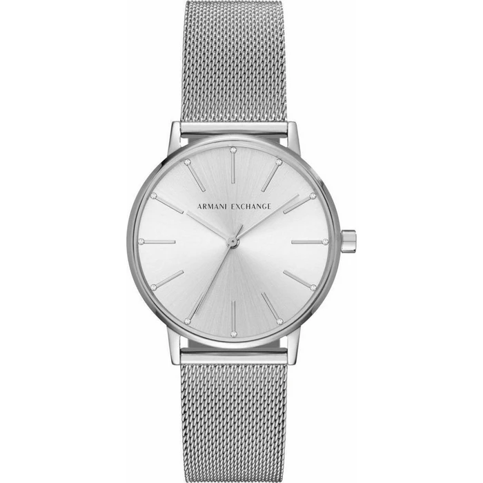 Armani Exchange Γυναικείο Ρολόι 36 mm AX5535 - Ασημί Ανοξείδωτο Μπρασελέ Milanese